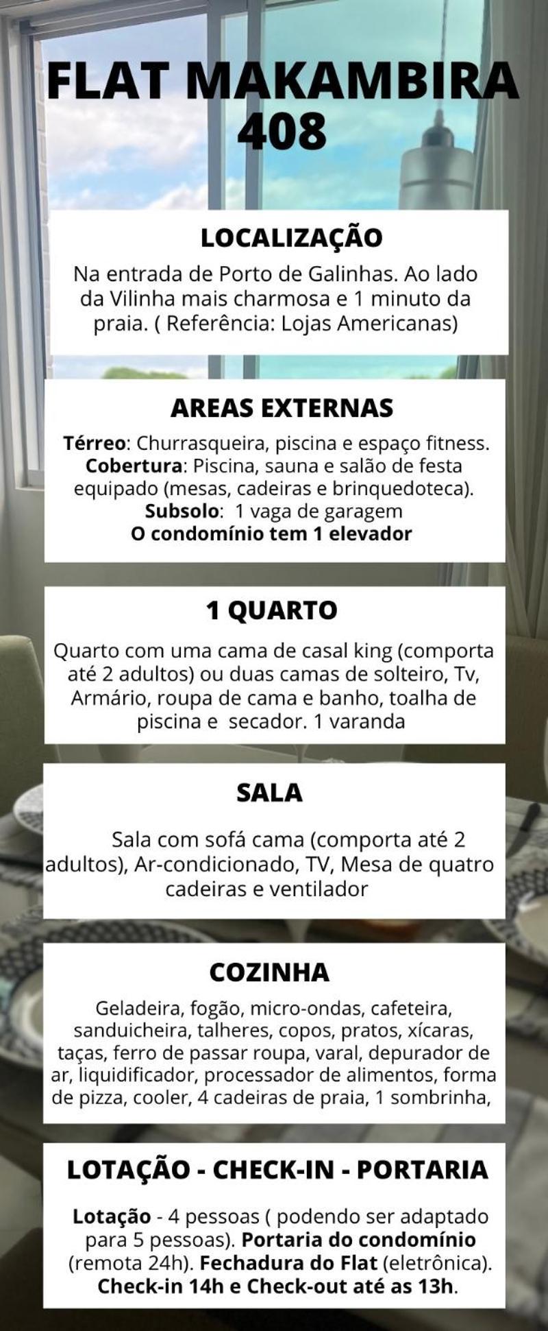 Apartamento Flat Makambira 408 Pôrto das Galinhas